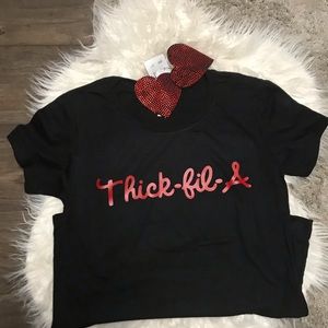 Black Thick•fil•a Tee